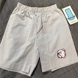 Boys MSU (MS state) bulldog pull on shorts. Vive La Fete. 4T. NWT